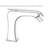 Countertop bidet tap with swivel spout Stoob