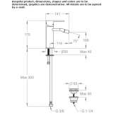 Countertop bidet tap with swivel spout Osychky