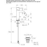 Countertop bidet faucet made of stainless steel Tekom