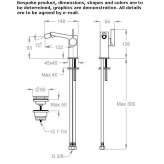 Countertop bidet faucet with one handle Nyrsko