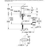 Countertop bidet tap with swivel spout Lattes