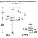 Countertop bidet faucet Hervias