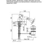 Countertop bidet faucet with 1 hole Serle