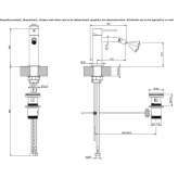 Countertop bidet faucet made of stainless steel Lubian