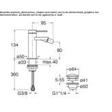 1-hole bidet faucet Kamyshla