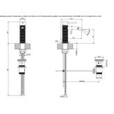 Countertop bidet faucet made of stainless steel Lubian