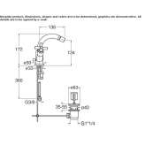 1-hole countertop bidet faucet Horodnia