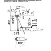 Countertop bidet tap with swivel spout Noank