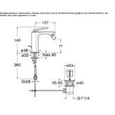 Countertop bidet faucet with one handle Imatra