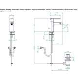 Countertop bidet faucet with one handle Hamdorf
