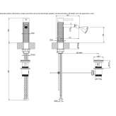 Stainless steel bidet faucet with swivel spout Lubian