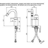 Bidet faucet with swivel spout Tinta