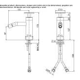 1-hole bidet faucet with swivel spout Korgan