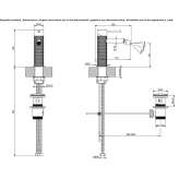 Countertop bidet faucet made of stainless steel Lubian