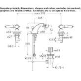 3-hole bidet faucet with swivel spout Marmion