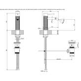 Countertop bidet faucet made of stainless steel Lubian