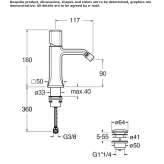 Single lever bidet faucet Valseca