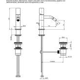 Countertop bidet faucet with flow limiter Biccari