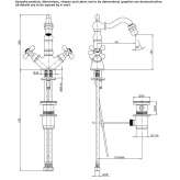 Countertop bidet faucet with automatic stopper Eresing