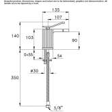 1-hole bidet faucet Cortona