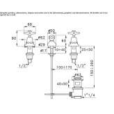 3-hole countertop bidet faucet Elsdorf