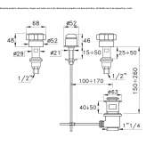 3-hole bidet faucet Metes