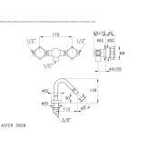 3-hole bidet faucet Metes