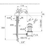 Bidet faucet with 1 hole Okemos