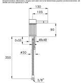 1-hole bidet faucet Cortona