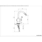 Brass bidet faucet Certaldo