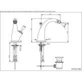 Brass bidet faucet Mlini