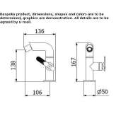 Bidet faucet with swivel spout Rognes