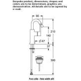 Countertop bidet tap with swivel spout Irolo