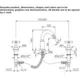 3-hole bidet faucet with swivel spout Merkel