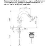 Countertop bidet faucet with aerator Merkel