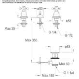 3-hole countertop bidet faucet Turbiv