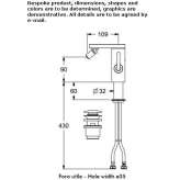 Countertop bidet faucet with an aerator Vernonia