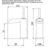 Countertop bidet faucet Comabbio