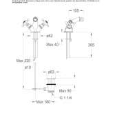 Countertop bidet faucet with 1 hole Fratte