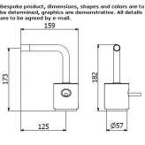 Countertop bidet faucet with one handle Buyukkoy