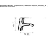 Single lever bidet faucet Lacanau