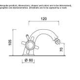 Countertop bidet faucet with 1 hole Retinne