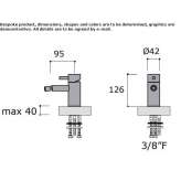 Countertop stainless steel bidet faucet with swivel spout Topile