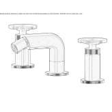 3-hole bidet faucet with swivel spout Rognes