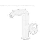 1-hole countertop bidet faucet Rognes