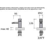 Countertop stainless steel bidet faucet with swivel spout Barkaroe