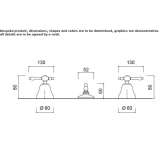 3-hole countertop bidet faucet Slavnoye