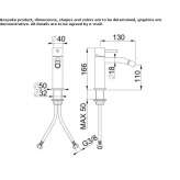 Countertop bidet faucet made of stainless steel Sultan