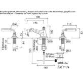 3-hole bidet faucet with swivel spout Rjukan