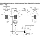 3-hole brass countertop bidet faucet Sulzfeld